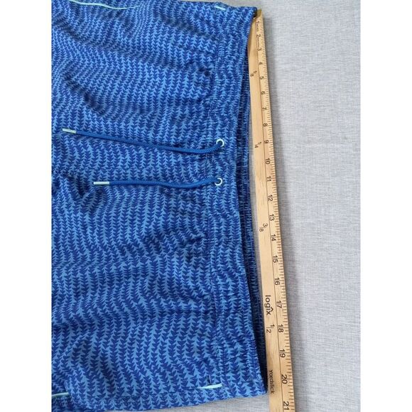 Vineyard Vines Men XLT Elastic Waist Drawstring‎ Checked Blue Trunk Short - Picture 6 of 12